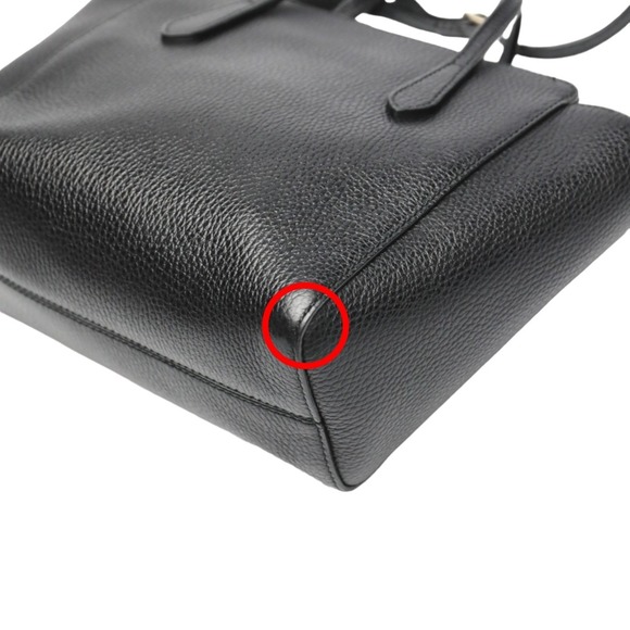 GUCCI Leather Swink 368827 Black Tote Bag - Picture 9 of 16